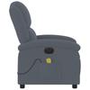 Electric Massage Chair Dark Grey Velvet