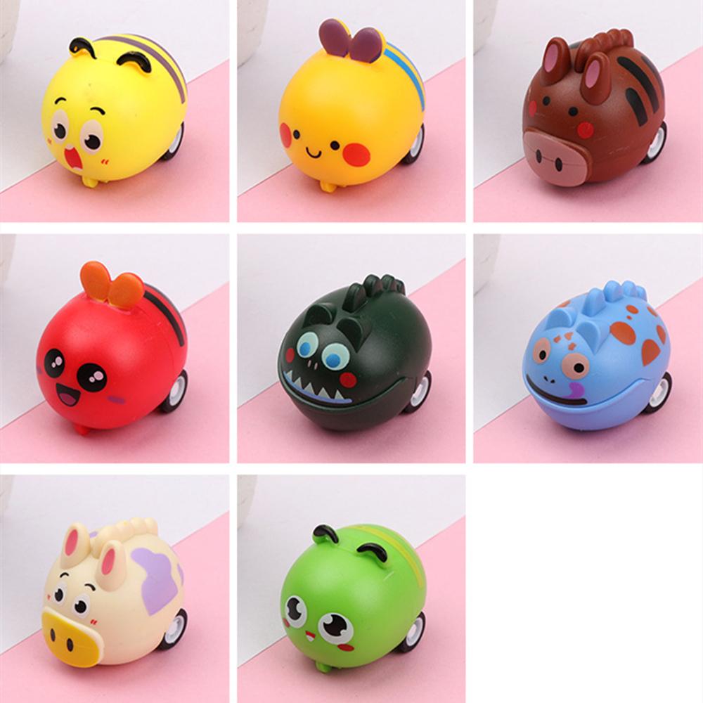 12/30Pcs Mixed Cartoon Animal Pull-back Car Toy Kids Party Supplies Birthday Gift Pinata Stuffing Christmas Kids Gift Reward Toy