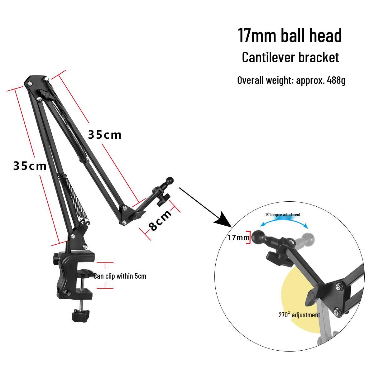 Folding Phone Stand: Adjustable, Portable, Universal Clip for Bedside or Desktop Viewing