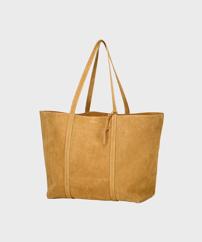 Noirer Suede Shopper Bag (Camel)