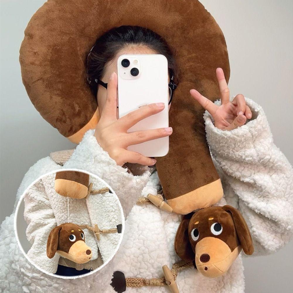 

Soft Question Neck Pillow Plush U-shaped Pillow Cute Question Plush Pillow Living Room style C
