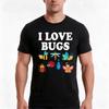 I Love Bugs Tshirt Summer Casual Cotton Tee Oversized Streetwear Tops Vintage Graphic Print Loose Fit Short Sleeve