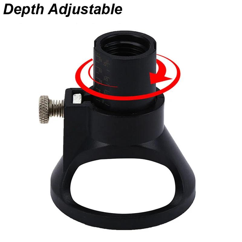 Wood Carving Tool Rotary Router Milling Cutter Guide Attachment Twist Drill Bit Kit Dedicated Locator Woodwork Tool