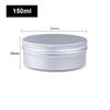 5 Ml 10 Ml 15 Ml 30 Ml 50 Ml 80 Ml Round Aluminum Box Tin Can Screw Lid Storage Scented Candle Lip Balm Oil Empty Jar 10 Pcs