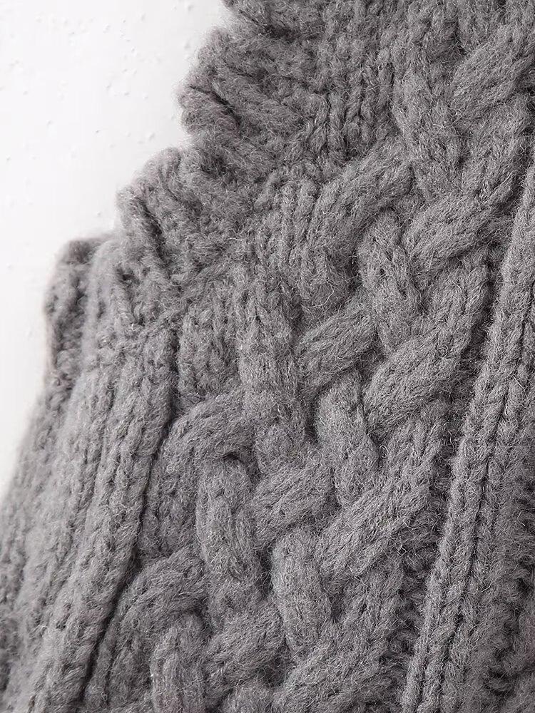 European American Women's Color Block Knit Sweater Vest