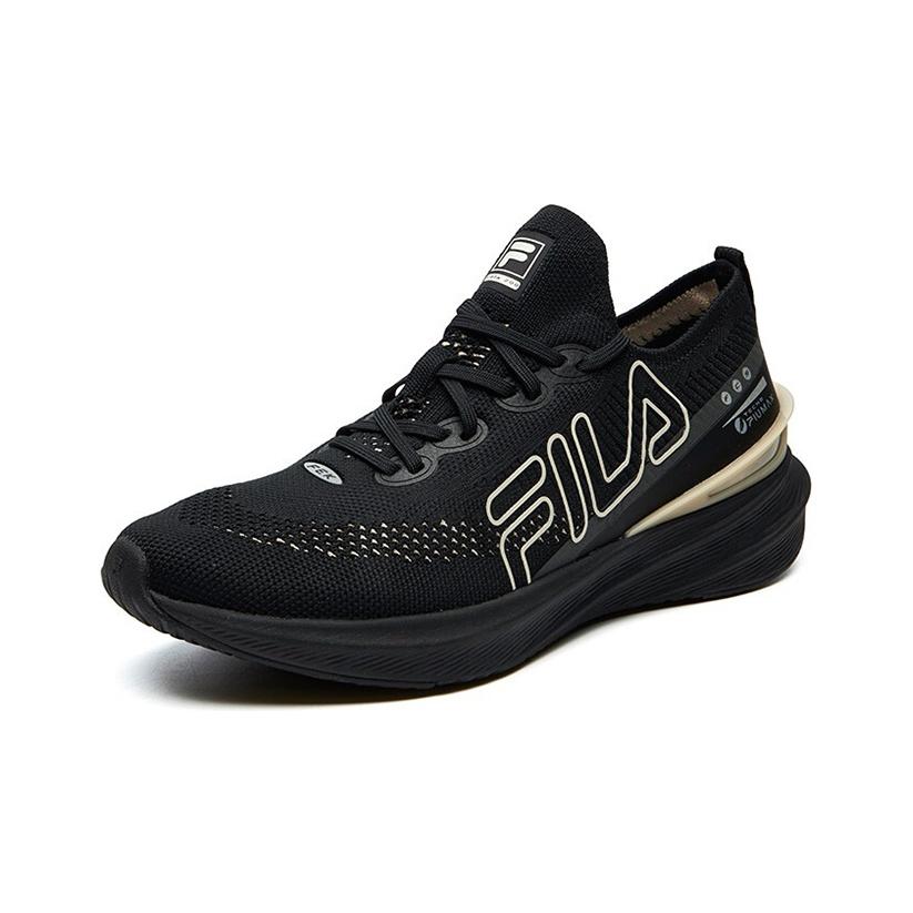 FILA Athletics Vola 200 Sport Simple Fabric Low-Top Marathon Running Shoes Women sneaker Black A12W112202FBK