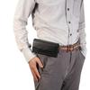 Multi-Functional Leather Phone Waist Pack for Men - Magnetic, Belt-Friendly, Back Buckle Design