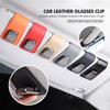 For Nissan Leather Car Glasses Holding Clip Portable Storage Accessory J11 J10 Teana J31 Maxima Juke Cube Murano Skyline