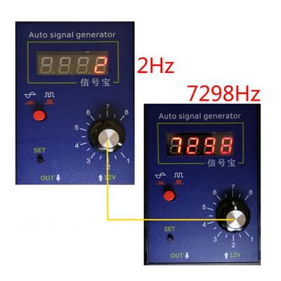 Hordozható gépjármű jelgenerátor autós Hall érzékelő és főtengely helyzetérzékelő jelszimulátor mérő 2Hz-8KHz