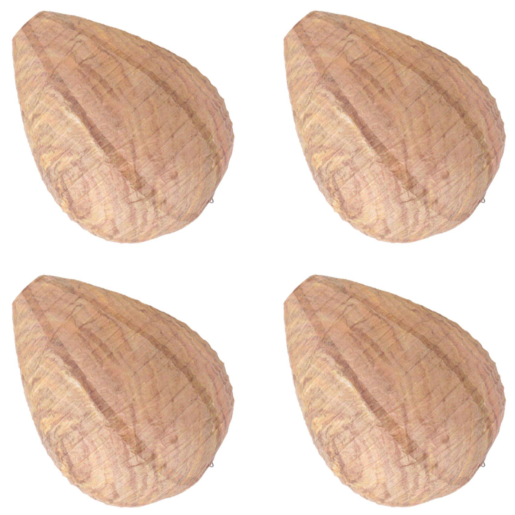 

BHBL 4PCS Wasp Nest, Hanging Fake Wasp Nest Paper Safe Fake Trap Effective Eco Friendly Paper Wasp Nest for Garden China Mainland