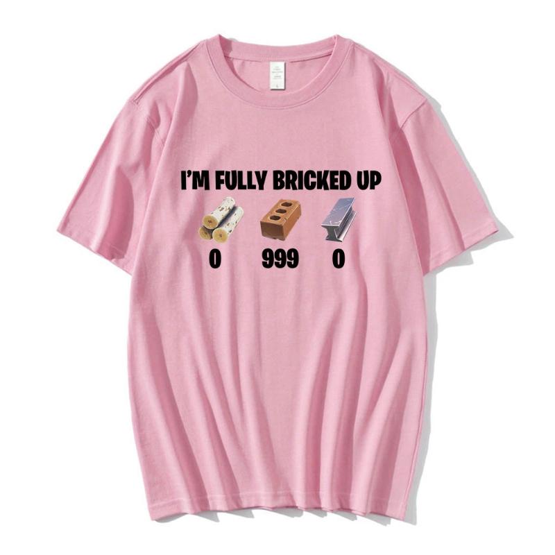 Ich bin komplett kaputt Meme Lustige T-Shirts Herren Kleidung Mode Hip Hop Kurzarm T-Shirts Baumwolle Lässiges T-Shirt Streetwear
