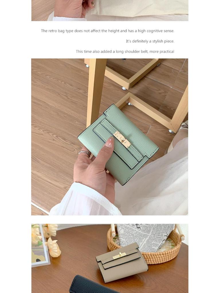 Women's Compact Foldable Wallet - Small Short Handbag.