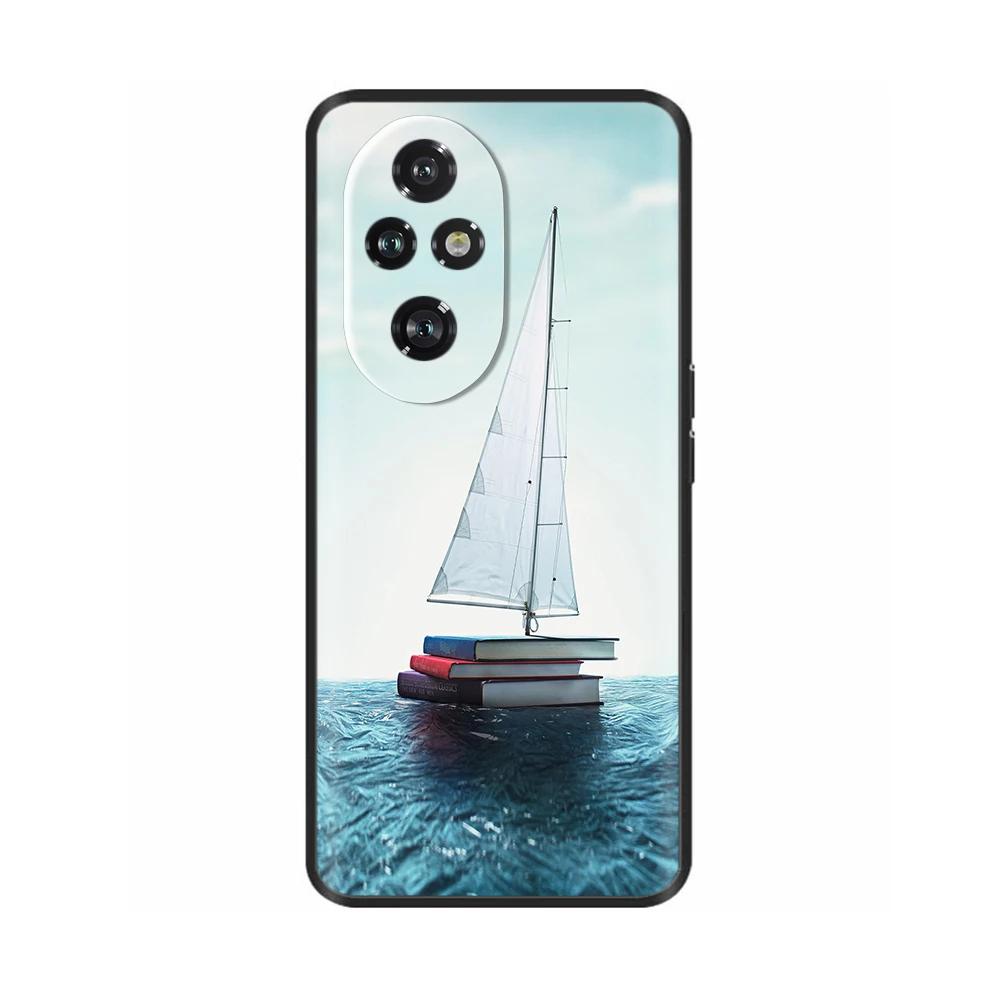 Für Honor 200 Pro Hülle Niedlich Weich Silikon TPU Coque Funda für Honor 200 Pro honor200 Handyhülle Schwarz Capas Für Honor 200 Lite