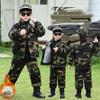 Kids' Camouflage Padded Jacket Soldier Set: Autumn/Winter Special Forces Thickened Workwear Uniform