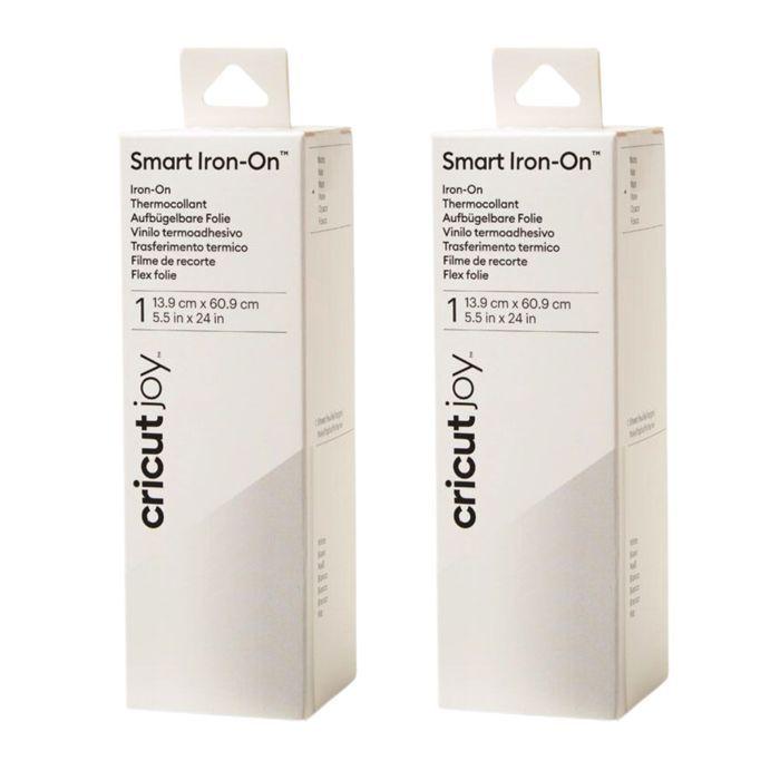 2 Rolls Matte White Iron-on Cricut 60.9 X 13.9 Cm