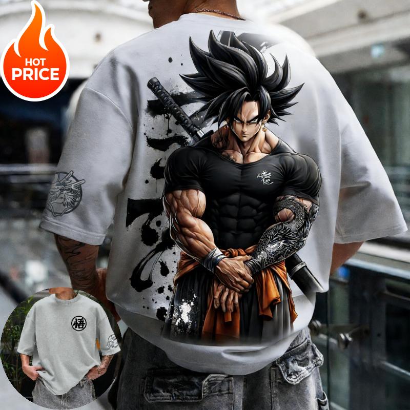 Son Goku Gym Dragon Ball Super Saiyan Harajuku Men Summer Cotton T-Shirt Top Loose Women Streetwear Casual Short Sleeve Tee