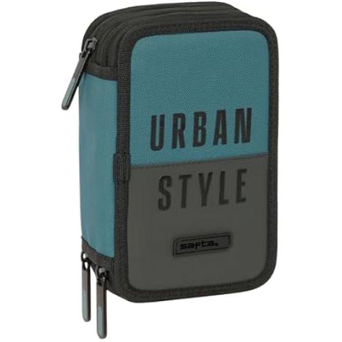 Trousse Scolaire - SAFTA - Urban Style - 37 Outils Inclus - Confortable - Enfants 5-14 Ans