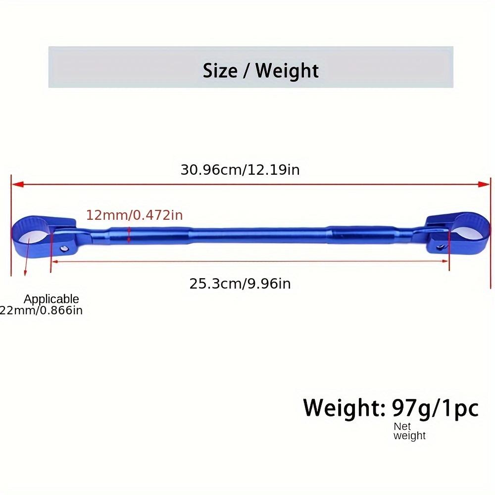 1pc Motorcycle Modified Motorcycle Handlebar Brace Crossbar Universal Strengthen Aluminum Alloy Balance Beam Cross Durable Handlebar Frame Handle