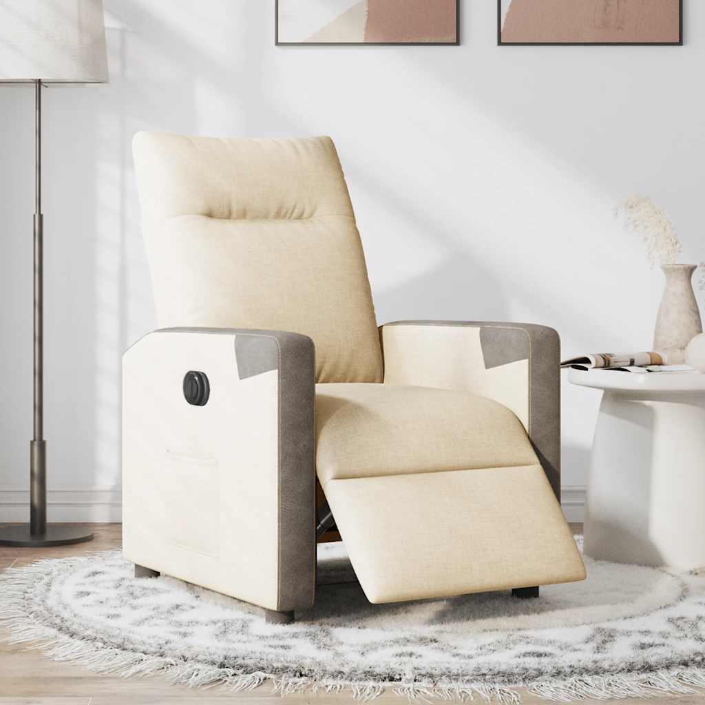 Relax Chair Electric Cream Fabric