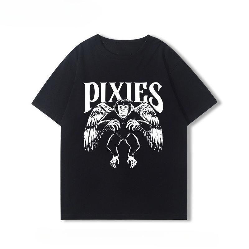 

Pixies Bands Summer Casual American Rock Retro LooseFitting MultiCombination Short Sleeve TShirt for Men and Women S