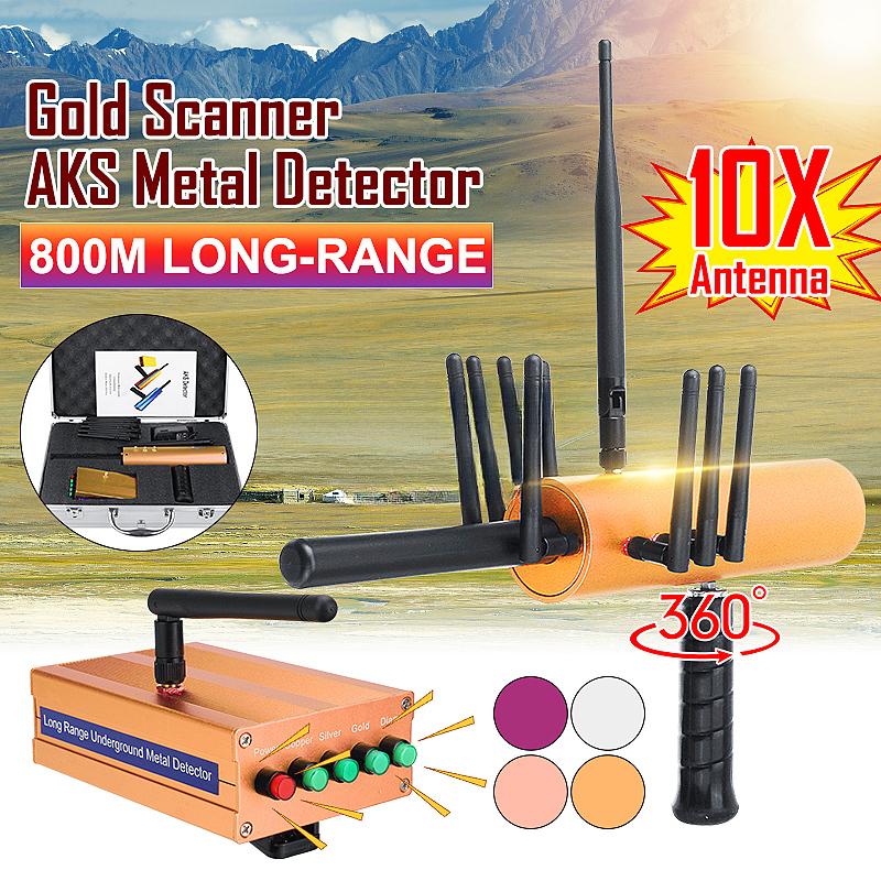 Mini 10x Antenna Metal Detector Professional Underground High Sensitivity Gold Detector Digger Large-scale Scanner Prospecting