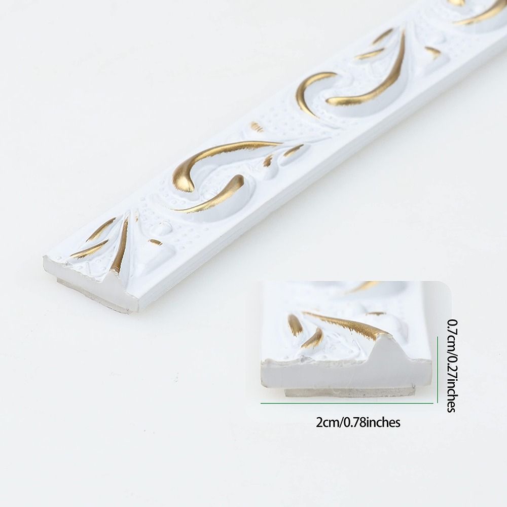 Interior Design Self-Adhesive Wall Molding Trim Flexible Peel and Stick Mirror Frame 5m PVC Tile Edge Trim Ceiling