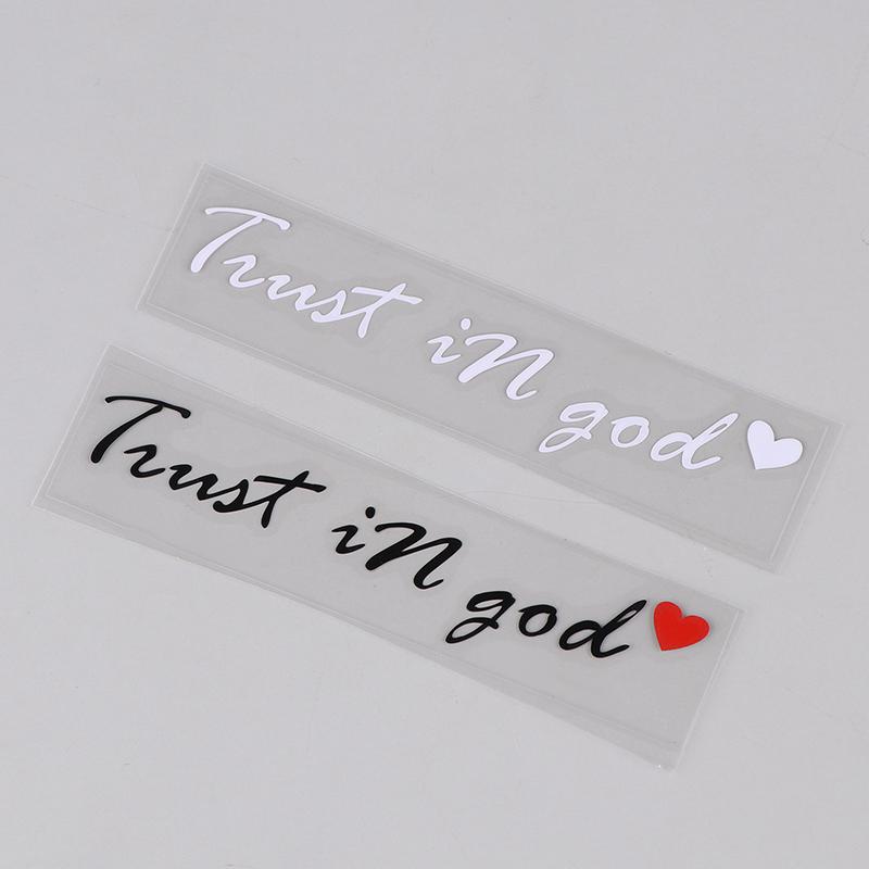 Trust In God Believe In God Rearview Mirror Stickers God Letter Stickers Are Suitable For All Kinds Of Cars And Motorcycles