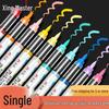 Quick-Dry Liquid Ink Acrylic Marker - Soft Tip, Single Pen with Selectable Colors, Perfect for Students