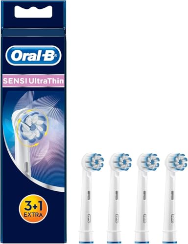 Braun Oral-B Soft Ultra-Fine Bristle Replacement Brush (4-Pack) EB60-3+1