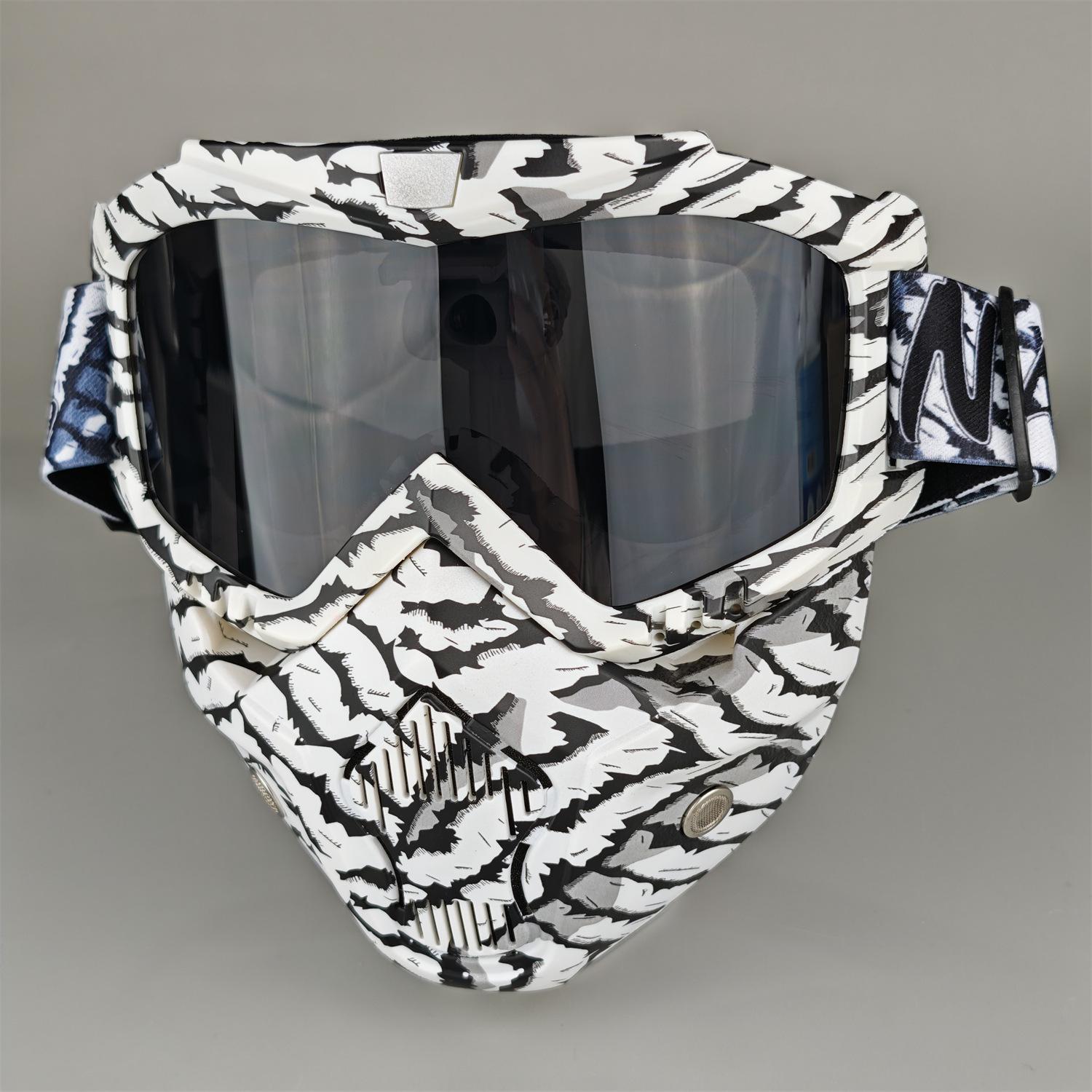 Очки Маска Велосипедная Лыжная Маска Антибликовые Анти-УФ Уличные Очки Ветрозащитные Многофункциональные