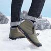 Winter Men Women's New Plush Cotton Shoes Warm Waterproof High-top Snow Boots Winter Hiking Walking Shoes Anti-slip
