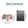 Christmas Decorations 2026 Welcome Doorplate Christmas Tree Wooden