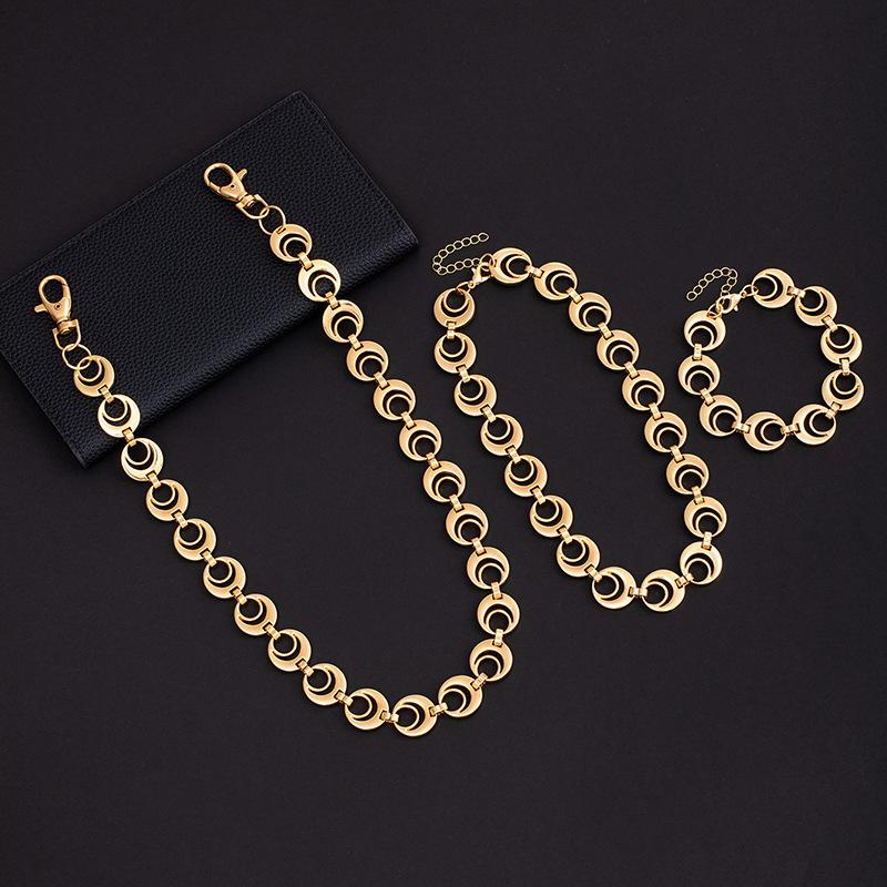 Metallkette Hüftkette Halskette Armband High-End Trendig Cool Personalisiert Jeans Kette Modeaccessoires
