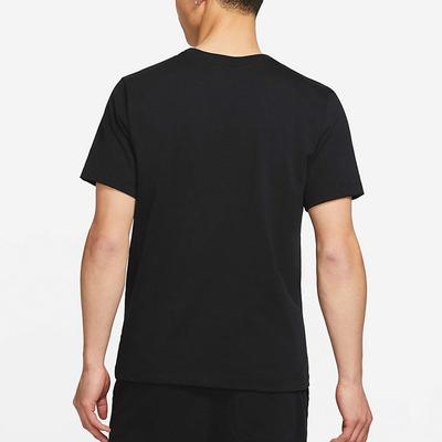 T Shirts Men's Black Crew Neck Moderate Straight Fit DB6158-010