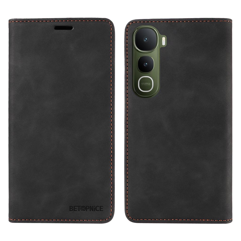 For vivo Y400 5G Case BETOPNICE Magnetic Closure RFID Blocking Wallet Stand Leather Phone Cover