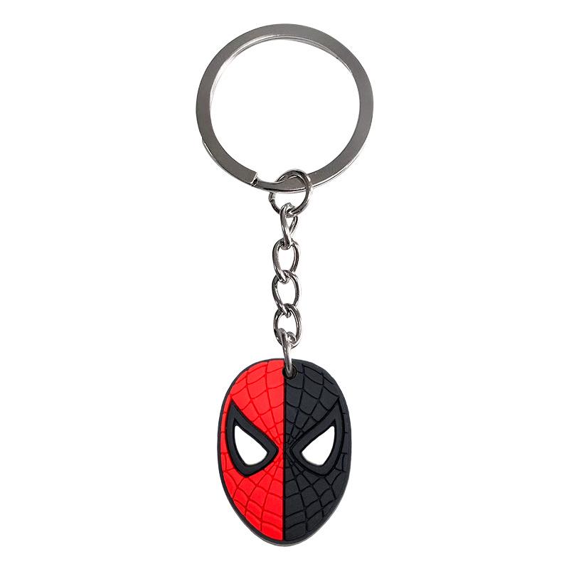 Spider-Man Cartoon Keychain: PVC Soft Rubber Pendant Gift