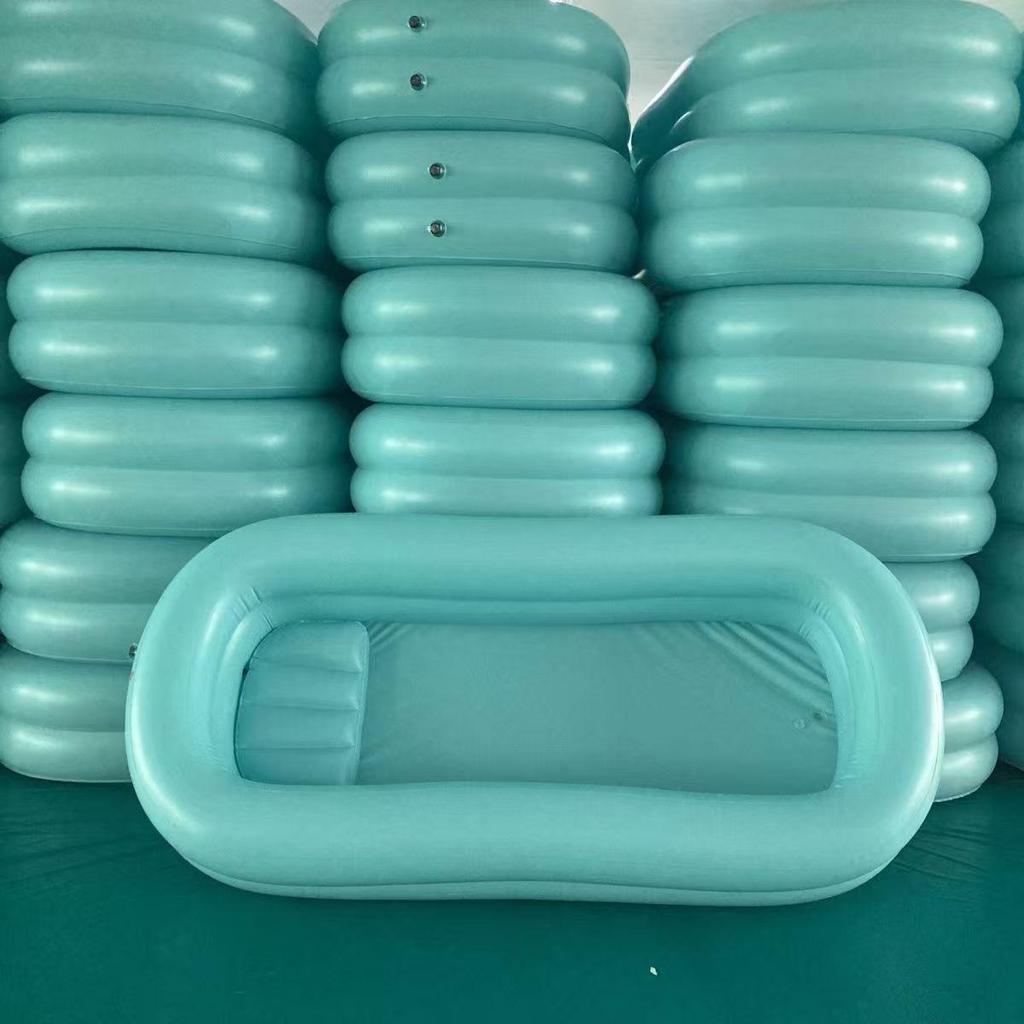 Aufblasbare PVC-Badewanne Duschwanne - Faltbare Badehilfe für Behinderte & Ältere