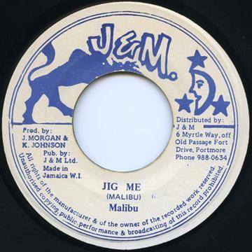 

7inch Record MALIBU Jig Me NONE JM 1986 Jamaica Reggae Ska Dub Used