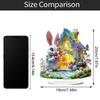 Bunny Easter Decora Spring Ornament 2D Acrylic Desktop Ornament Accessories For Living Room Holiday Party Supplie()