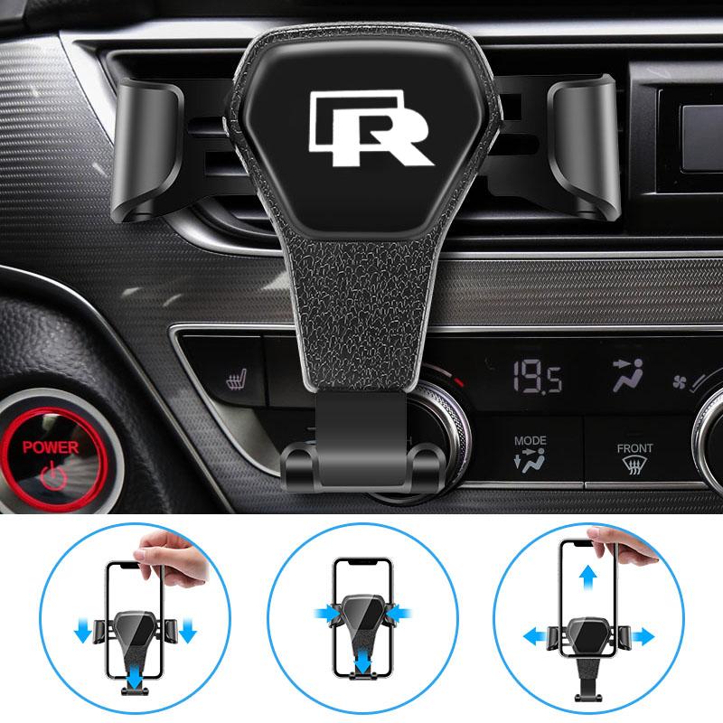 2026 Horký Pro VOLKSWAGEN VW Auto Gravitační typ Držák na telefon Klip na větrací otvor Podpěrný stojánek GPS Pro VW R GTI Polo Golf Passat Tiguan Ar