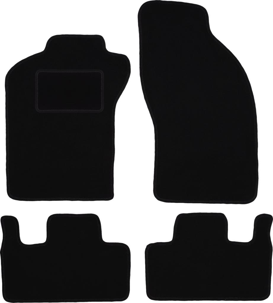 Schwarze Velours-Fußmatten für: FIat Coupe Coupé (1993-2000)