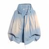 Hooded Sun Protection Clothing, Summer Ice Silk Anti UV Thin Jacket, Outdoor Casual Sports Skin Clothing for Men