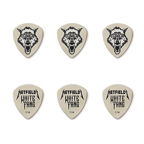 JIM DUNLOP Jim Dunlop James Hetfield 1.14 Pick & Case Set James Hetfield Whitefang Tin 1.14 PH122T114