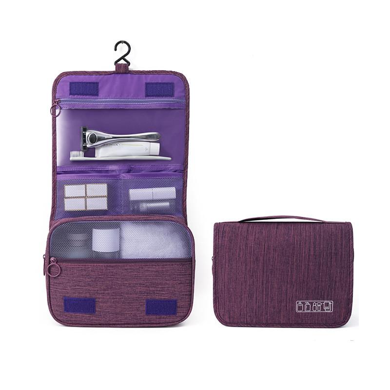Portable Toiletry Washbag with Hanging Hook Waterproof Women Bathroom Cosmetic Storage Bag Large Capacity Travel Men Makeup Case