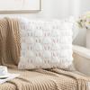 Plush Backrest Cover Warm Pillowcase Comfortable Rabbit Throw Pillow Cover  Bedroom
