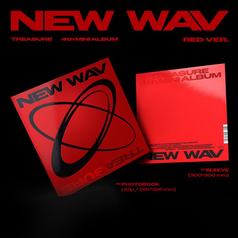 TREASURE – 4th Mini Album NEW WAV RED VER. / ICE VER.