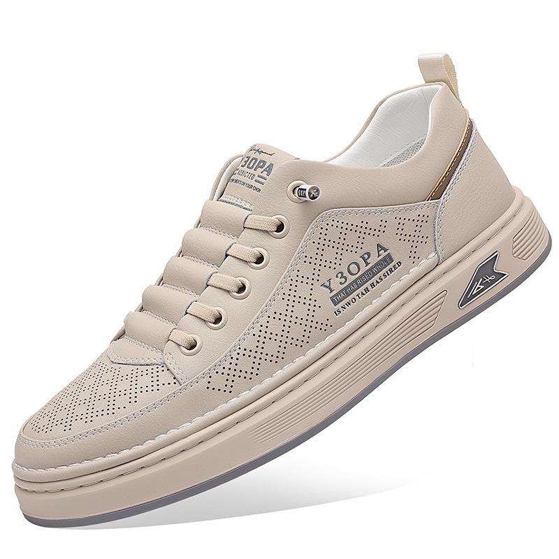 Men's shoes men's spring and summer breathable versatile youth casual shoes soft baseplate shoes hollow non-slip men's shoes men's