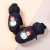 Outdoor Thick Warm Ski Gloves Non-slip Windproof Waterproof Mittens Winter Cute Sports Gloves for 2-5 Years Old Boys Girls