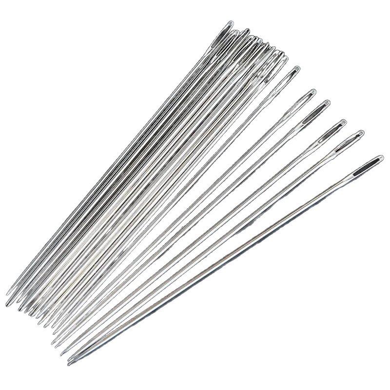 Large Eye Hand Sewing Needles for Quilting & Embroidery - Steel, Easy Threading, Ideal for Seniors