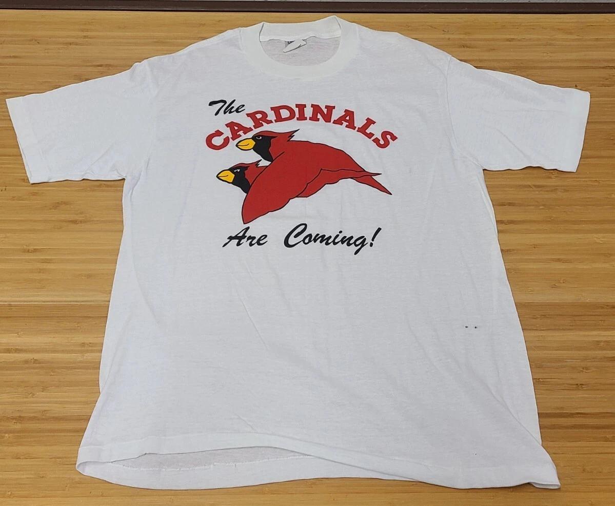 

Rare Vintage Arizona Cardinals Are Coming Shirt 90s NFL Men s XL Single Stitch XL